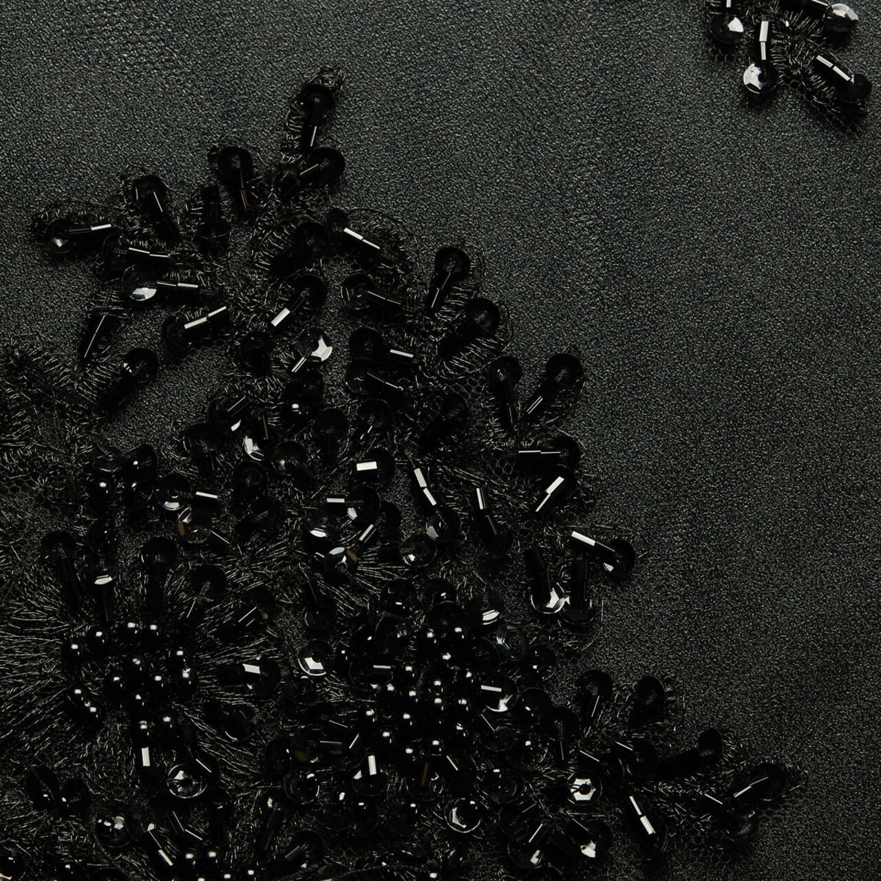 1 Yard Metallic Embroidered Tulle Lace Fabric with Beads and Sequins 100% Polyester 50/52 Inch Width